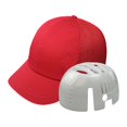 thumbnail image 1 of Gorra de béisbol con protección cómoda para la cabeza, ideal para talleres, fábricas y lugares de trabajo. Rojo, 1 of 8