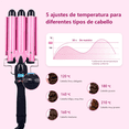 thumbnail image 2 of Rizador De Pelo Ondas Profundas Sirena Pelo Beach Regalo Xtellar rosa, 2 of 3