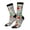 3 Black, variant on Roses Mixed Zebra 1 Pattern Sport Socks for Women and Men Crew Socks Sporty Calf Socks Casual Socks