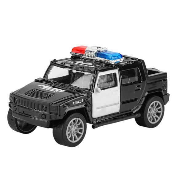 XIANXIAN Police Car Toys for Kids Boys 3-5 4-6 Birthday, Light Up Toy Cars for Kids Toddlers 1-3 4-7 Sensory Early Educational- Realistic Police Truck Toys with Led Lights & Siren Sounds