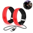 thumbnail image 2 of 2 Pack Running Light for Runners Rechargeable LED Armband Reflective Running Gear, LED Light Up Band for Joggers Bikers Walkers, 2 of 9
