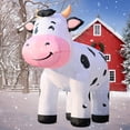 thumbnail image 3 of DomKom Inflable Navideño de Vaca Grande de 2m con Luz LED, 3 of 6