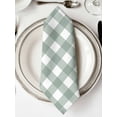 thumbnail image 2 of Cloth Napkins Set of 4 - 20x20 Inches, Green Farmhouse Washable Reusable Table Napkins, Buffalo Plaid Check Lattice White Grid Soft & Absortbent Dining Napkin for Party Wedding Hotel Restaurant, 2 of 8