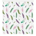 thumbnail image 3 of Ambesonne Modern Shower Curtain, Pastel Colored Feathers, 69"Wx70"L, Multicolor, 3 of 5