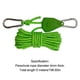 thumbnail image 2 of 5M 4mm Outdoor Guy Lines Reflectante ajustable para acampar Senderismo Verde, 2 of 3