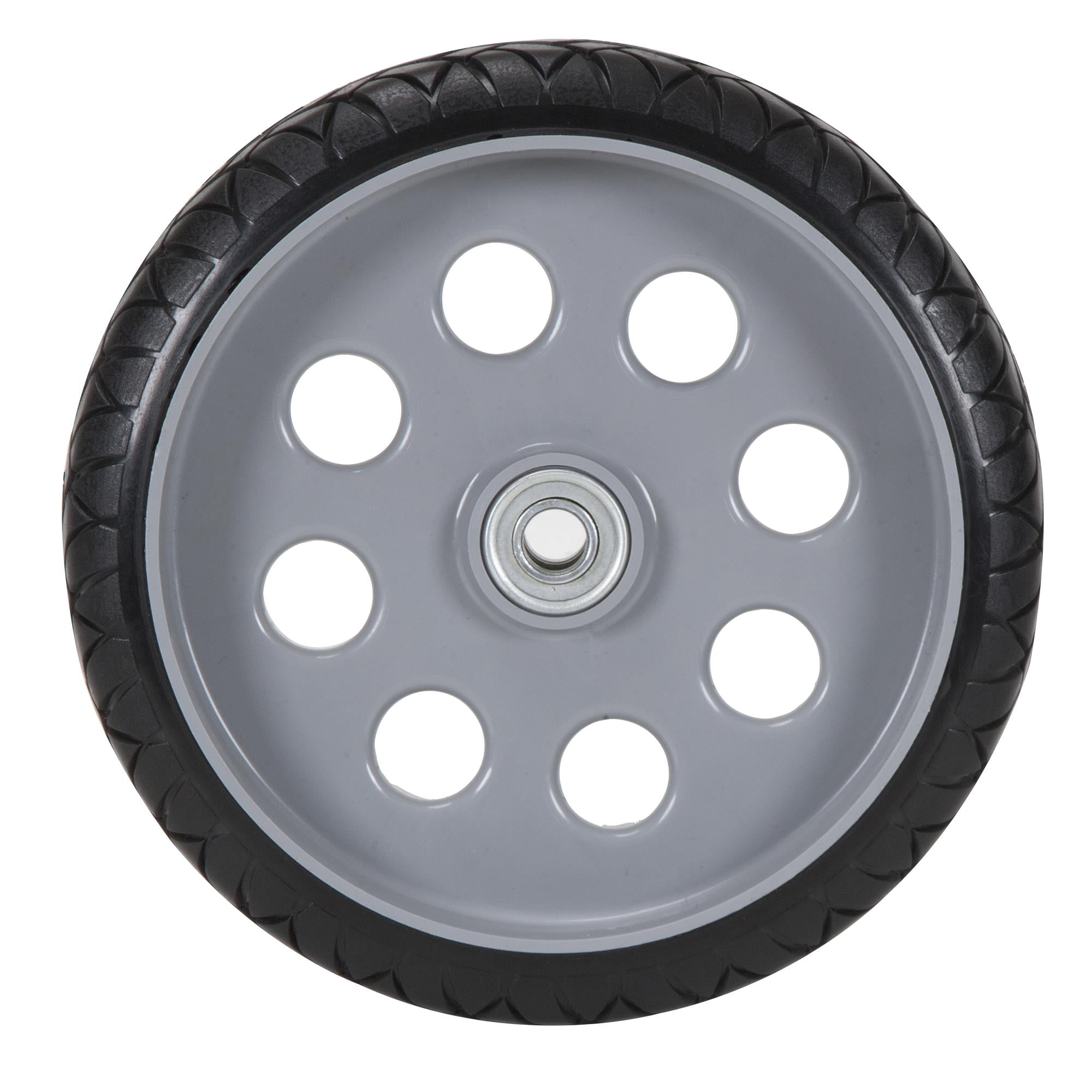 COSCO 10 Inch Low Profile Replacement Wheels for Hand Trucks, Flat-Free, (Gray, 2 Pack)