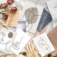 thumbnail image 4 of SHAR Abstract Line Poster Set - Modern Wall Decor for Home, Living Room, Bedroom (4xA4, Unframed), 4 of 5