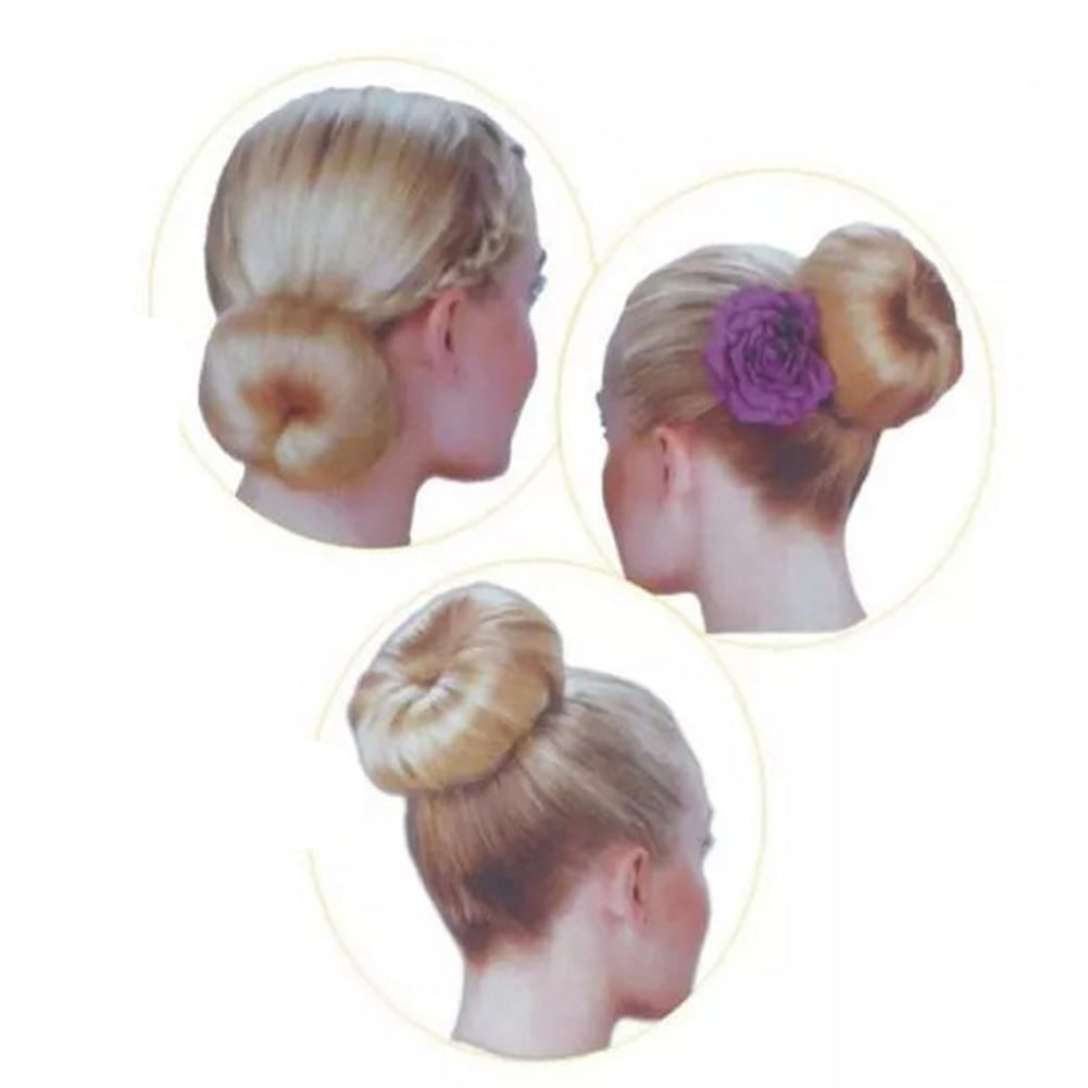 Details about   2pcs Hair Styling Tool Donut Hair Bun Maker Elastic Hair Ties for Party Girl 