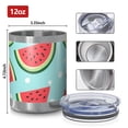 thumbnail image 3 of 12oz Tumblers Summer Watermelon Vacuum Insulated Stainless Steel Travel Tumbler Cups Mug with Lid and Straw for Beer,Coffee,Beverages with Cleaning Brush for Cold & Hot Drinks, 3 of 5