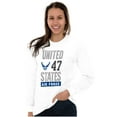 thumbnail image 4 of US Air Force United States Wings Logo Unisex Plus Size Long Sleeve Shirt Brisco Brands 3X, 4 of 5