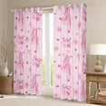 thumbnail image 2 of Feelyou Ballet Princess Black Out Curtains, Bowknot Curtains Pack of 2 (42x63 Each), 2 of 6