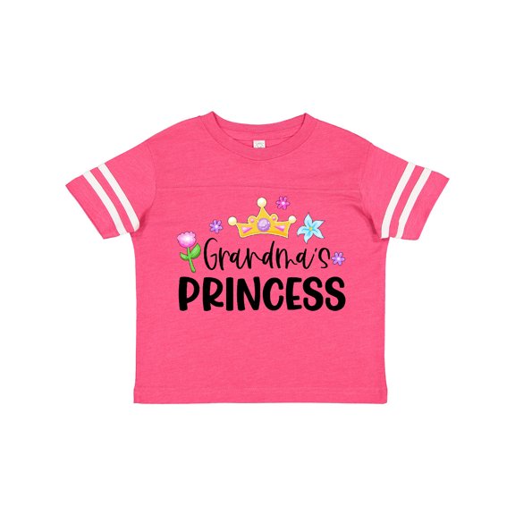 Inktastic Grandma's Princess Crown and Flowers Girls Toddler T-Shirt