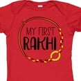 thumbnail image 4 of Inktastic My 1st Rakhi Bracelet, Raksha Bandhan Red and Gold Bracelet Boys or Girls Baby Bodysuit, 4 of 5