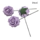 thumbnail image 3 of Kearding Rosas hechas a mano, rosas artificiales, Navidad, Halloween, regalos de Acción de Gracias, flores, hogar, oficina, fiestas, tributos Flores artificiales Púrpura, 3 of 6