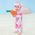 thumbnail image 6 of WIBACKER 0-3T Unisex Baby Animal Costume Winter Autumn Flannel Hooded Romper Christmas and Halloween Unicorn Cosplay Jumpsuit, 6 of 13