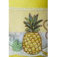 thumbnail image 3 of Gorgeous Home Linen Set of 3 Pieces Kitchen Window Curtain Embroidery Floral Multicolor 2 Tier + 1 Swag Valance for Kitchen (BR10 -Pineapple), 3 of 5