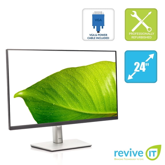 Pre-Owned Dell P2422H 24" Widescreen 1920x1080 16:9 LED-Backlit IPS LCD Monitor VGA HDMI DP