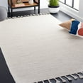 thumbnail image 2 of SAFAVIEH Dhurries Ksenija Solid Wool Area Rug, Beige, 6' x 9', 2 of 11
