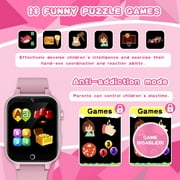 Kids Smart Watch Girls Boys,Smart Watch for Kids Games Watch with 26 Games Music Player HD Camera Pedometer Alarm Video Flashlight Birthday Gifts for Kids 3-12 Years Old(Pink)