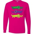 thumbnail image 3 of Inktastic Mardi Gras Holiday Alligators Long Sleeve T-Shirt, 3 of 5