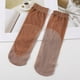thumbnail image 2 of Nvzi 20 pares de calcetines cortos transparentes de nailon para mujer (tez oscura), 2 of 2