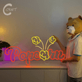 thumbnail image 2 of C-CRAFT Popcorn Neon Sign Led Light Up 25 inch for Cinema Movie Theater Wall Art Decor, 2 of 4