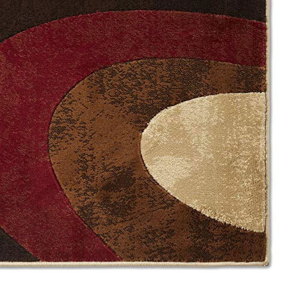 Home Dynamix Tribeca Slade Abstract Area Rug, Brown/Red, 1'9"x7'2"