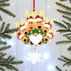 thumbnail image 3 of Decoración personalizada del árbol de Navidad de la familia de renos Navidad Elk Adorno de bricol Abanopi Ornamento, 3 of 7