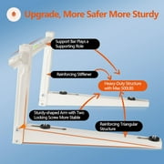 i-cool Sturdy Steel Solid Epoxy Heavy Duty, Foldable Wall Mounting Bracket Silver
