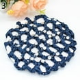 thumbnail image 5 of Jiaroswwei Women Bun Cover Hair Net Ballet Dance Skating Rhinestone Crochet Snood, 5 of 8