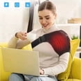 thumbnail image 1 of Heated Shoulder Brace Massage Rotator Cuff Support Compression Wrap Rechargeable, 1 of 4