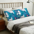 thumbnail image 4 of Honeii Swan On The Pond Print Long Body Pillowcase 20x54 in,Body Pillow Cover with Zipper,Large Body Pillowcase,Soft Bed Decorative, 4 of 7
