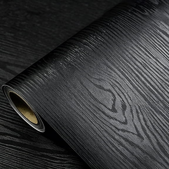 RLESO Wood Grain Contact Paper - Self-Adhesive & Removable Vinyl Wallpaper, 17.7x118 Inch, Peel and Stick Countertop Paper for Kitchen Cabinets, Furniture, Walls