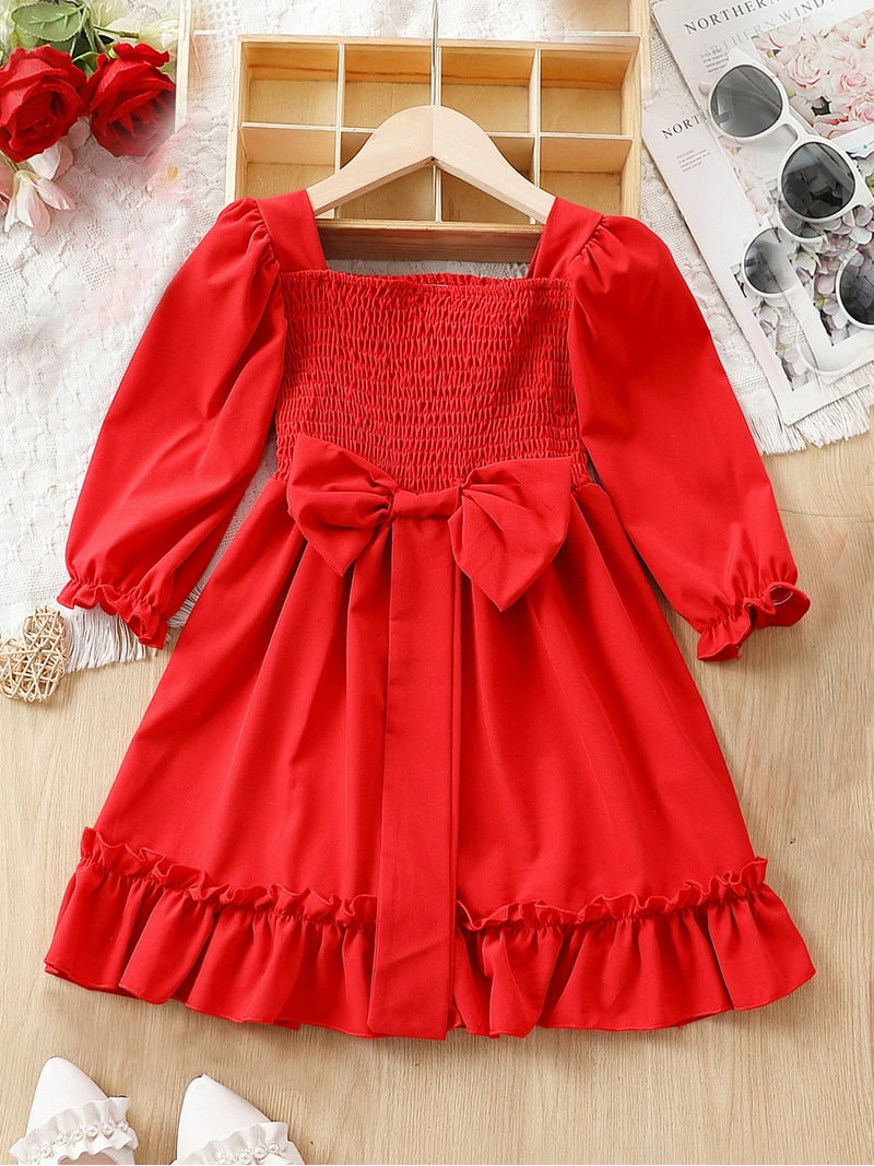 green emerald velvet dress Fall Floral Long Sleeve Baby Toddler Girl Dress