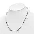 thumbnail image 3 of Finest Gold Sterling Silver & Ruthenium D&C Bead Necklace, 3 of 3
