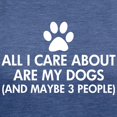 thumbnail image 3 of CafePress - All I Care About Are My Dogs T Shirt - Womens Tri-blend T-Shirt, 3 of 4