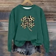 thumbnail image 4 of St Patrick Tops For Kids Crew Neck Long Sleeve Festival Print Sweatshirts Casual Loose Pullover Tops (10-11 Years, Green-J), 4 of 5