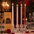 thumbnail image 3 of Eolstice Taper Candles, 4 Pack, Gradient Long Thin Stick, Unscented Dinner Candles, Wedding Table Home Decor, Multiple Color Sets, Centerpiece Accent, 3 of 5