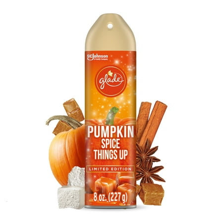 Glade Room Spray 1 CT, Pumpkin Spice Things Up, 8 OZ. Total, Air Freshener