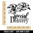 thumbnail image 2 of Special Delivery Carrier Pigeon with Mail Square Rubber Stamp Stamping Scrapbooking Crafting - Large 2.75in, 2 of 7