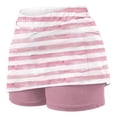 thumbnail image 3 of Pink Skirt for Teen Girls Fall Winter Midi Work Out Gym Casual Jogger High Leg Thermal Striped Straight Leg Skirt Trousers Pants Shorts Womens 2025 Clothes Trendy S, 3 of 5