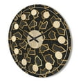thumbnail image 3 of Designart 'Gold Shapes Retro Pattern' Mid-Century Modern Wood Wall Clock, 3 of 5