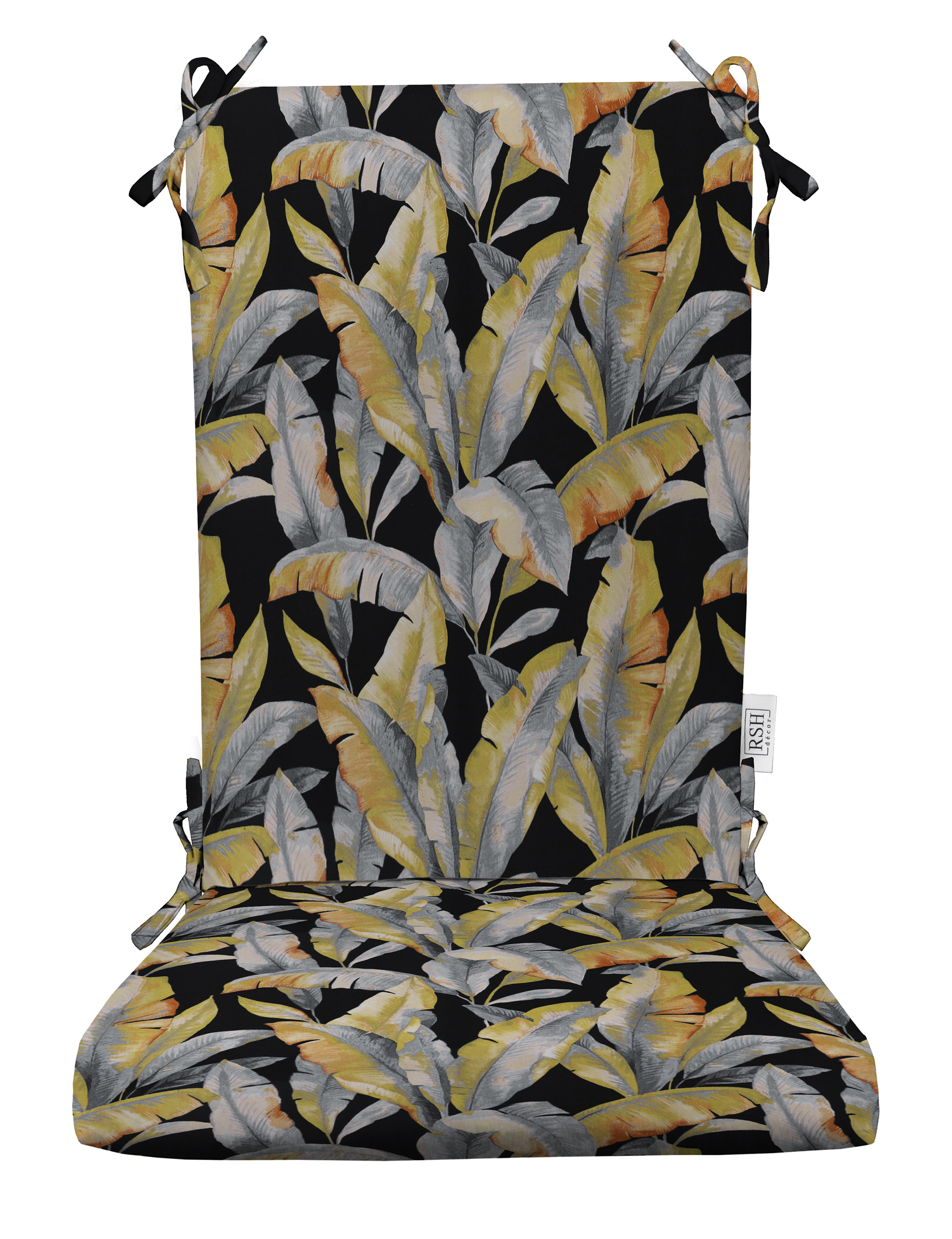 RSH Décor Indoor Outdoor Foam Rocker Rocking Chair Pad Cushions, Fits