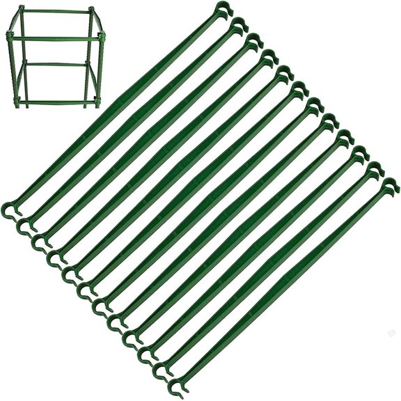 11.8 Inches Stake Arms for Tomato Cage, Plastic Expandable Trellis Connectors for 11mm Diameter Plant Stakes, for Climbing Plants, Vine, Flowers, Vegetables, Fruits,24 Pack