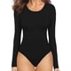 thumbnail image 1 of Xishao Women's Round Neck Short Sleeve T Shirts Basic Bodysuits Xishao ropa, 1 of 2