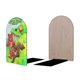 thumbnail image 2 of Osito Sujetalibros decorativos temáticos, tope para estantería con base antideslizante, uso dual para hogar y oficina - 2 piezas, 2 of 6