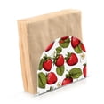 thumbnail image 2 of Strawberry with Leaves Acrylic Napkin Holder Clear Paper Tissue Dispenser Kitchen Dining Room Bathroom Party Hotel, 2 of 8