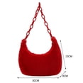 thumbnail image 2 of Bolsa Moda mujer Hobos hombro axila otoño invierno felpa color puro bolso Tmvgtek Para Estrenar, 2 of 9