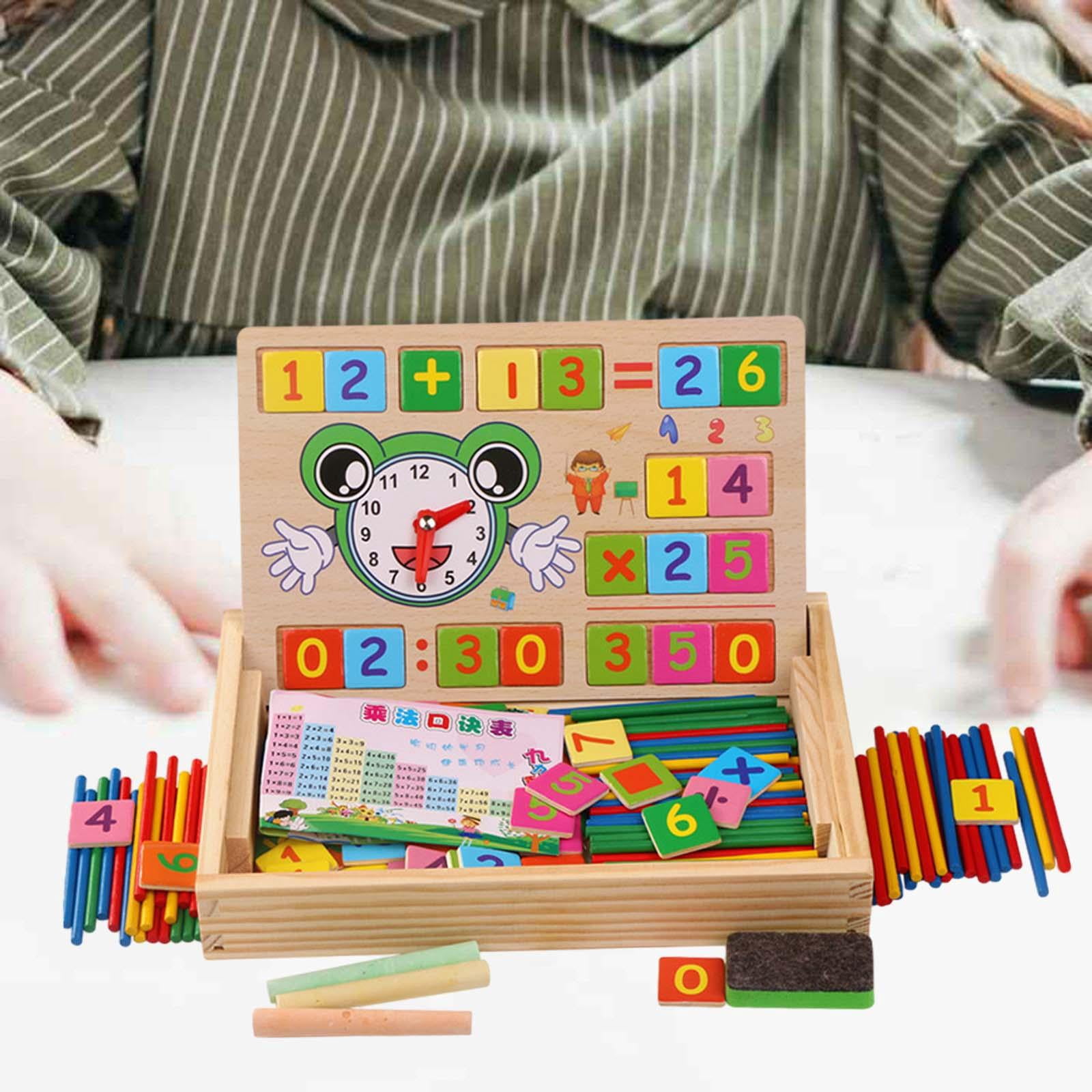 Jeu Montessori Mathématiques En Bois - Bâtons Et Blocs De Comptage - Éducatif Pour Enfants Dès 3 Ans - 9