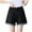 Black, variant on DDAPJ pyju Womens Denim Shorts High Waisted Rolled Hem Shorts Loose Fit A Line Jean Shorts for Teen Girls with Pockets Black L